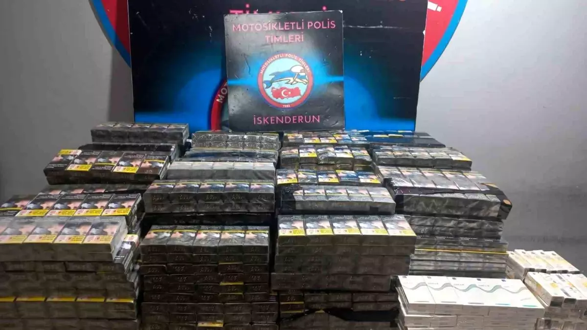 iskenderunda 2950 paket kacak sigara ele gecirildi uObbJQcK